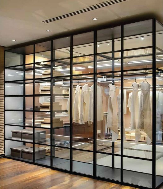 Amara Plus Full Glass Wardrobe